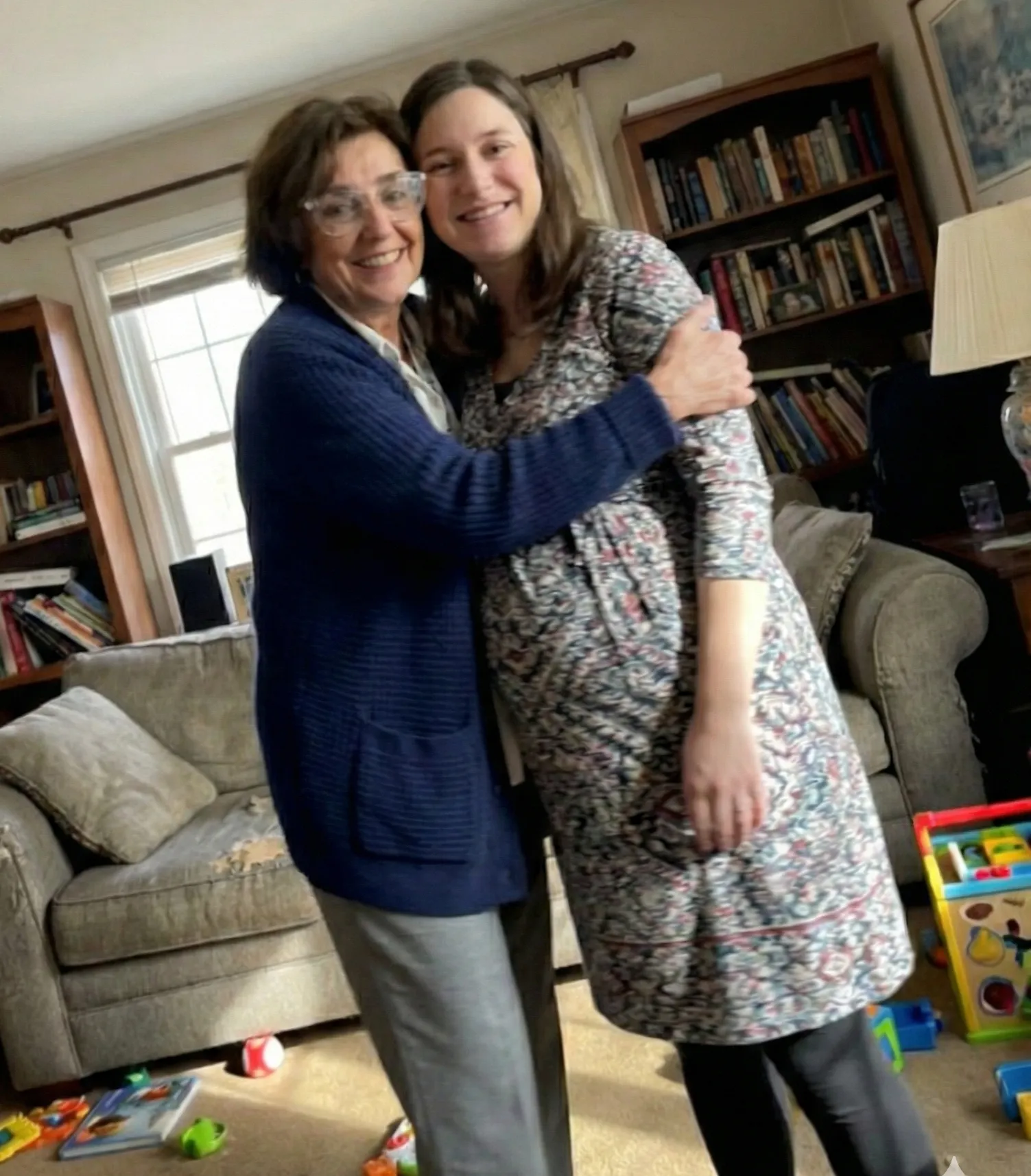 Dona Tereza e a filha gravida